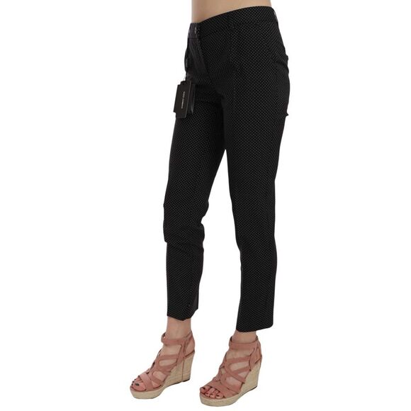 Dolce & Gabbana Dolce Gabbana PAN70012 Polka Dot Trousers Women Black Jeans & - Picture 4 of 4